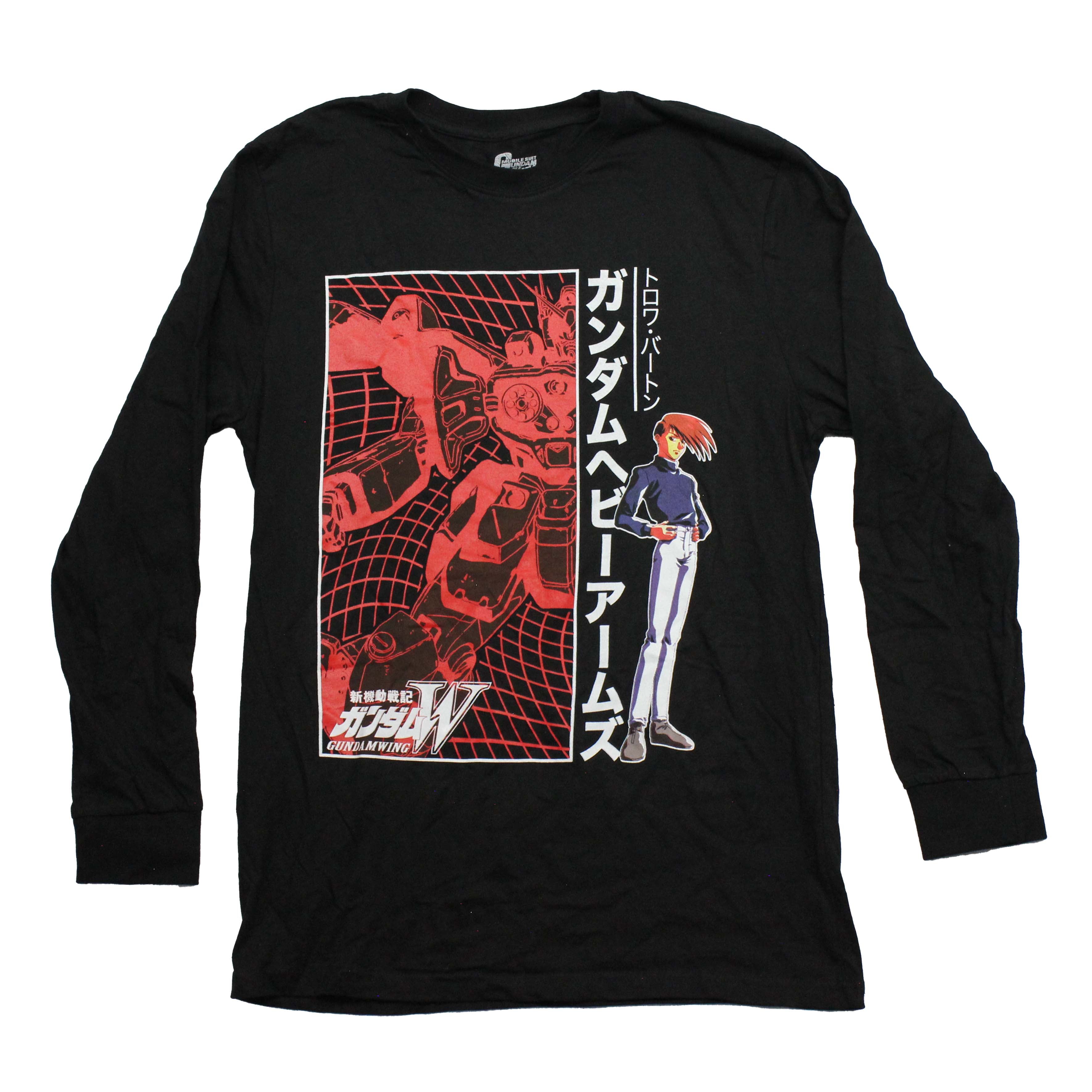 Mobile Suit Gundam Mens  Long  Sleeve T-Shirt -Trowa Gundamwing Hoodie, Sweatshirt | CiraTrend.com