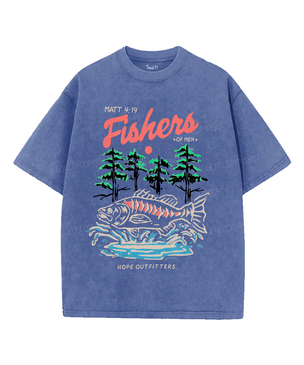 Fishers Of Men Unisex Washed Christian T-shirt Hoodie, Sweatshirt | CiraTrend.com (Image 4)
