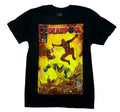 Deadpool & Wolvwerine Mens T-Shirt - Leaping In Fiery Rubble 2024 Hoodie, Sweatshirt | CiraTrend.com
