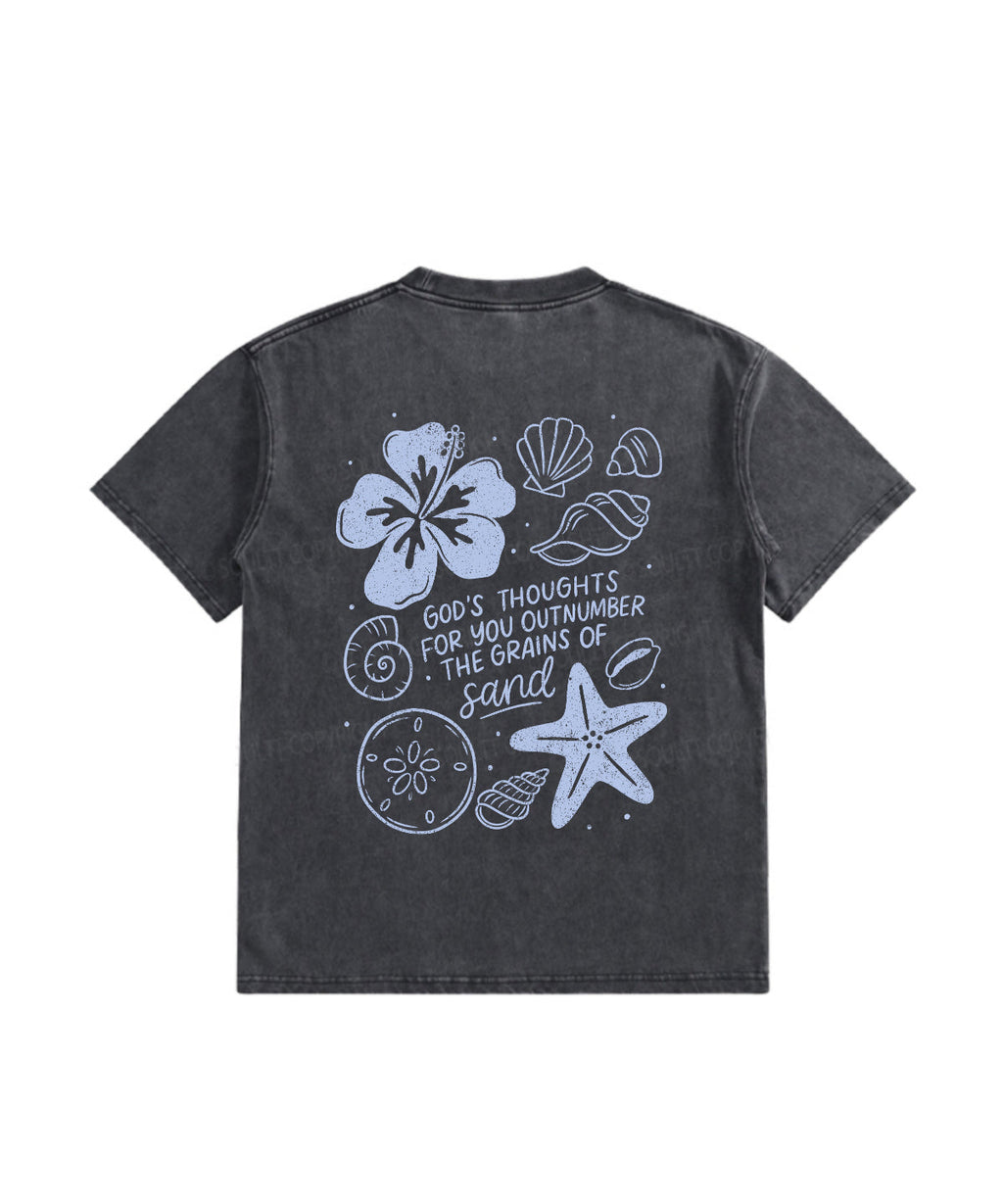 God'S Thoughts Double Sided Washed Christian T-Shirts, Hoodie, Sweatshirt