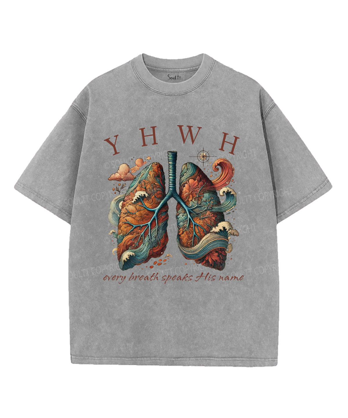 Every Breath Speaks His Name Washed Christian T-Shirts, Hoodie, Sweatshirt