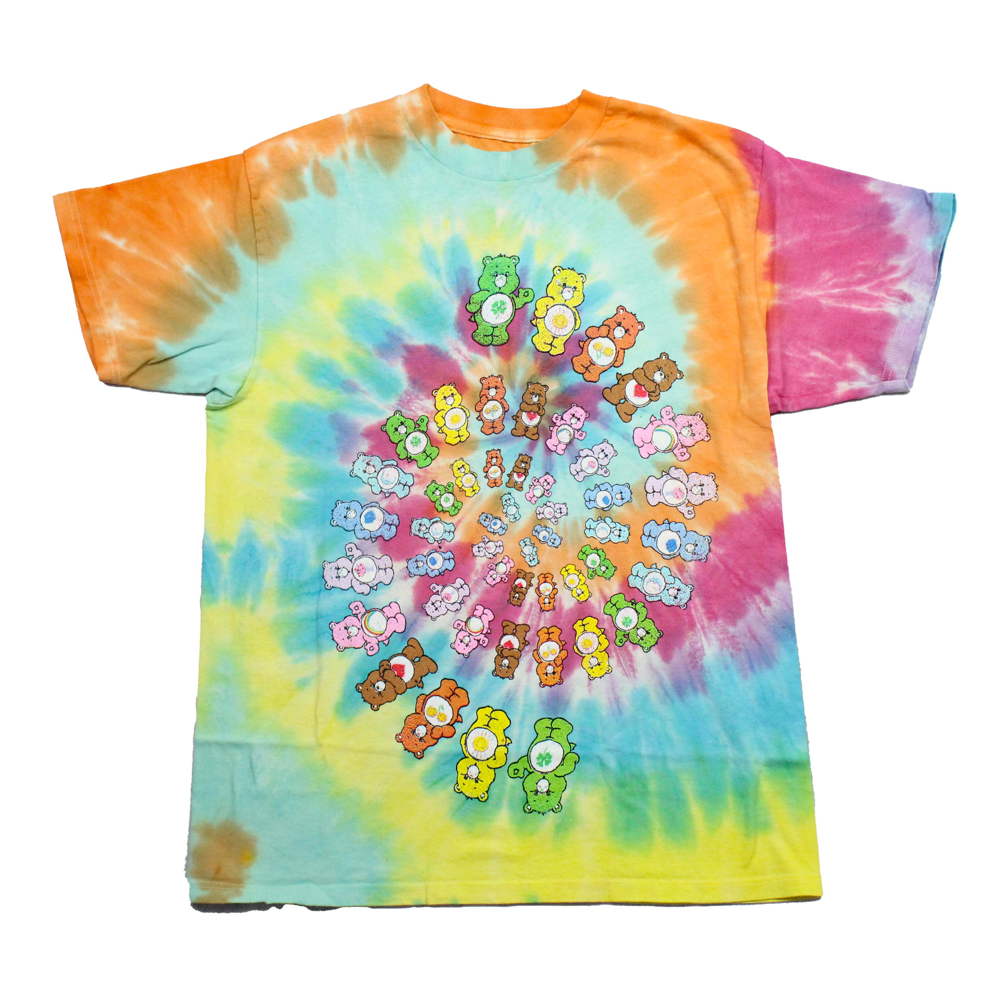 Care Bears Mens T-Shirt - Spiral of Bears Tie Dye Style Hoodie, Sweatshirt | CiraTrend.com