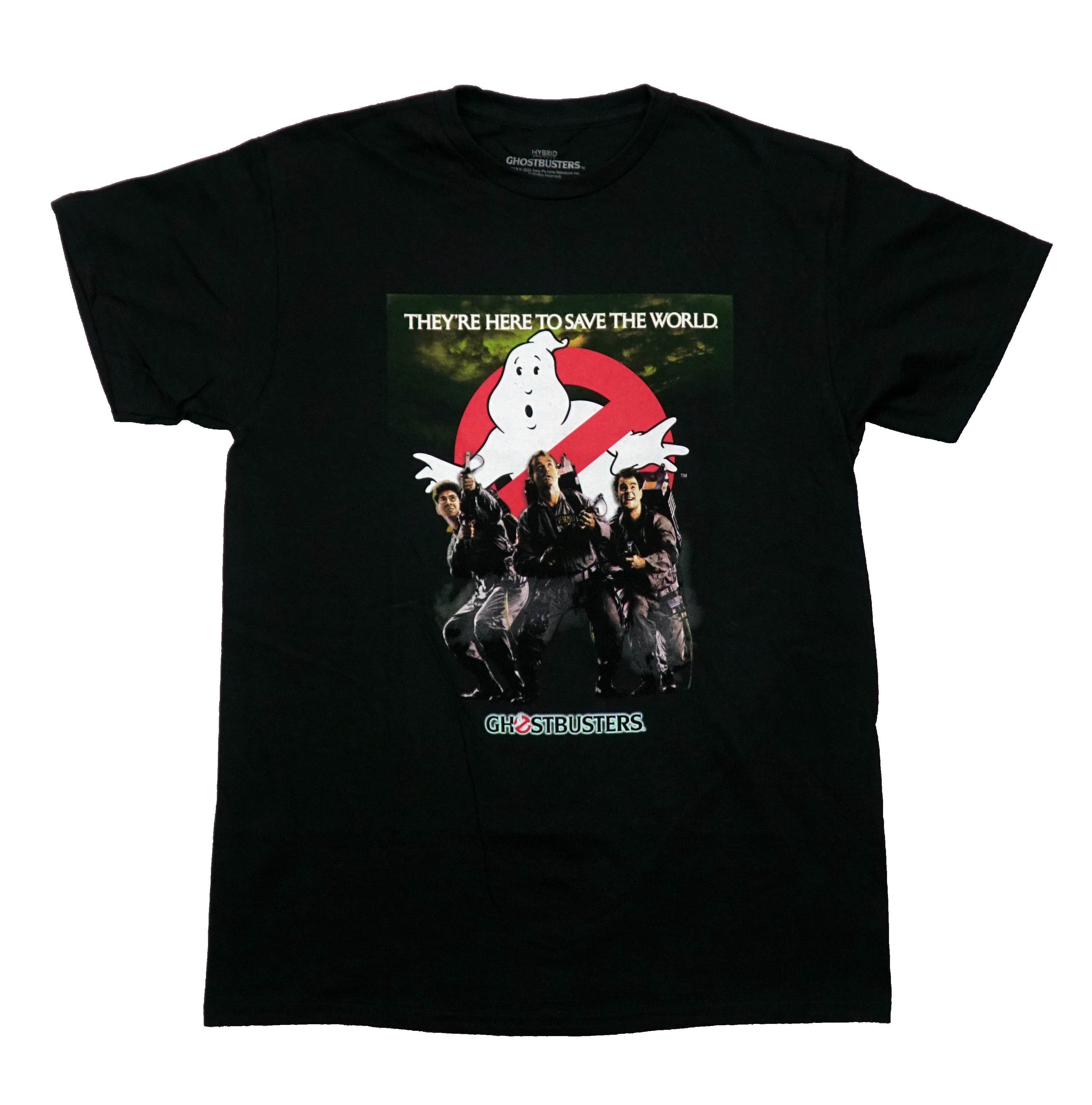 Ghostbusters Mens T-Shirt- Trio Under Logo Here To Save The World Hoodie, Sweatshirt | CiraTrend.com