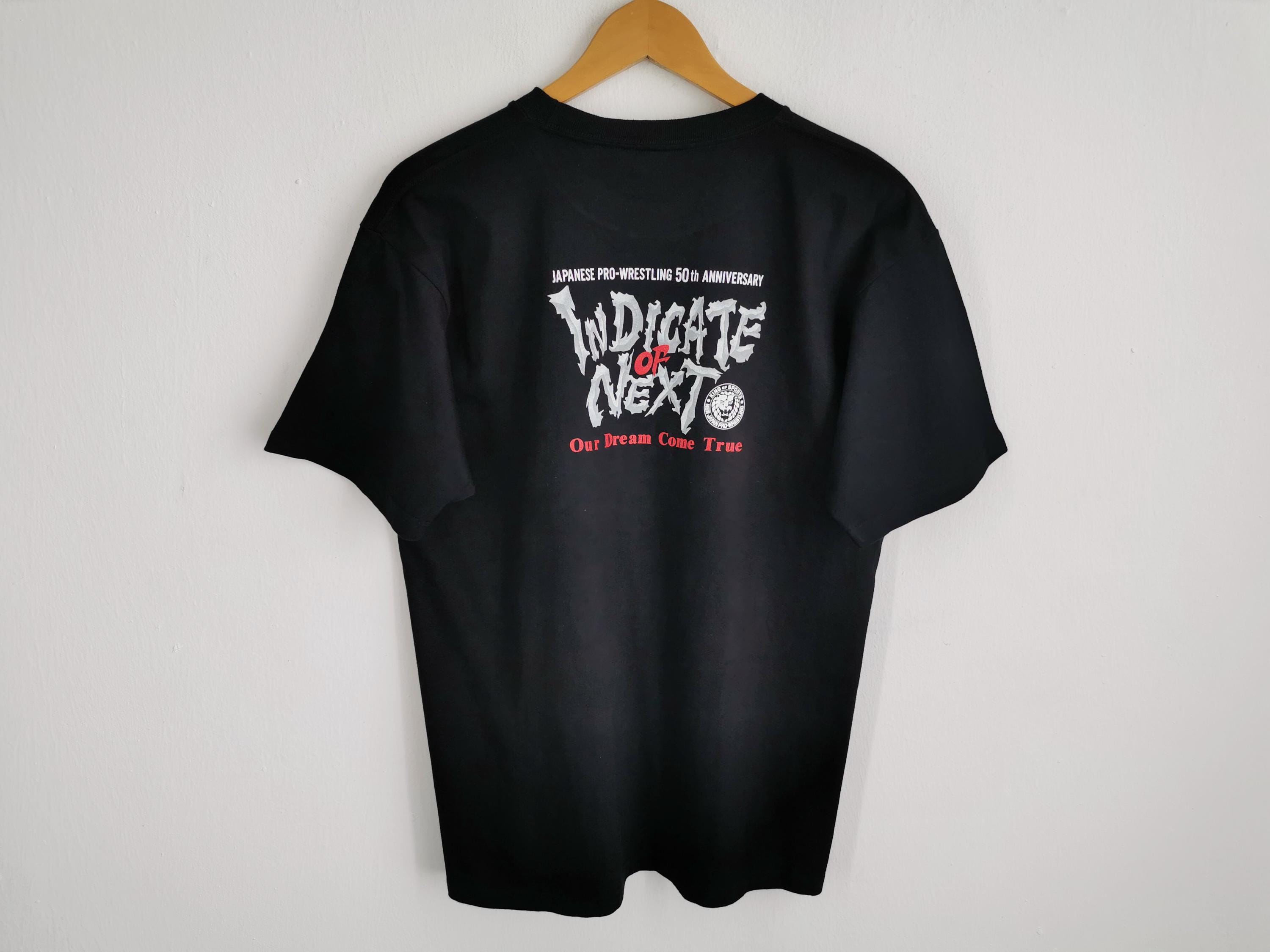 Japan Pro Wrestling Vintage Njpw Indicate Next Tokyo Dome Sakai Tee Size (3)