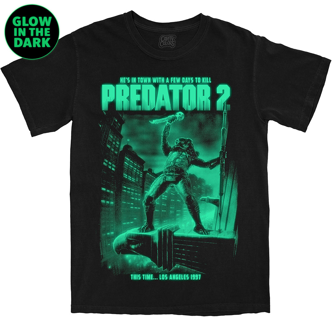 PREDATOR 2 - T-SHIRT - GLOW IN THE DARK (COMFORT COLORS) Hoodie, Sweatshirt | CiraTrend.com (Image 1)