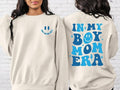 2 Side In My Boy Mom Era Sweatshirt, Boy Mom Shirts, Gender Reveal Shirt, Boy Mom Club, Boy Mom Era Hoodie and Sweater;...