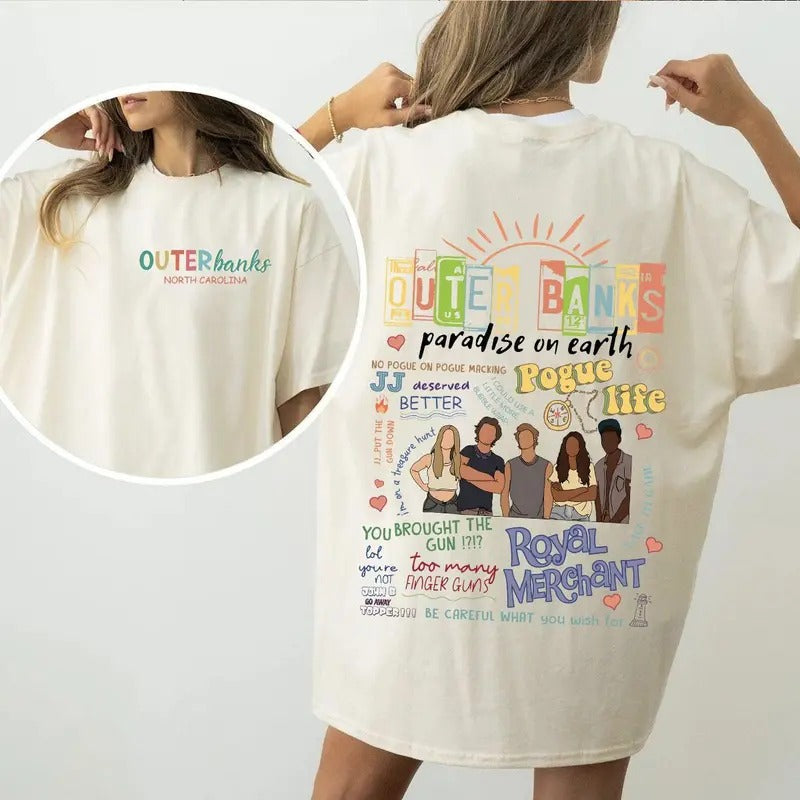 [2-Sided] Outer Banks Stickers Collection T-Shirts, Hoodie, Sweatshirt | CiraTrend.com