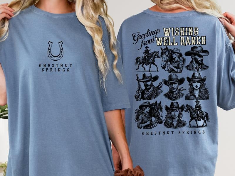 2 Slide Design, Elsie Silver, Cowboy, Chestnut Springs, Book Shirt, Booktok Merch, Bookish T-shirt, Romantasy, Tbr, Book...