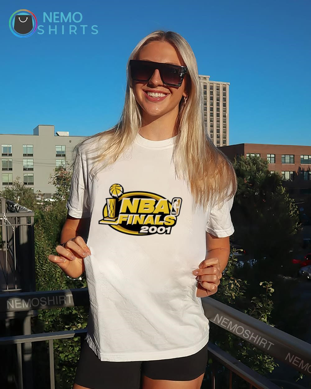 2001 NBA Finals trophy shirt