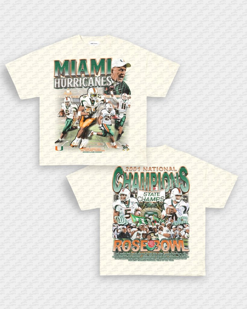 2001 NATIONAL CHAMPS - MIAMI TEE - [DS]