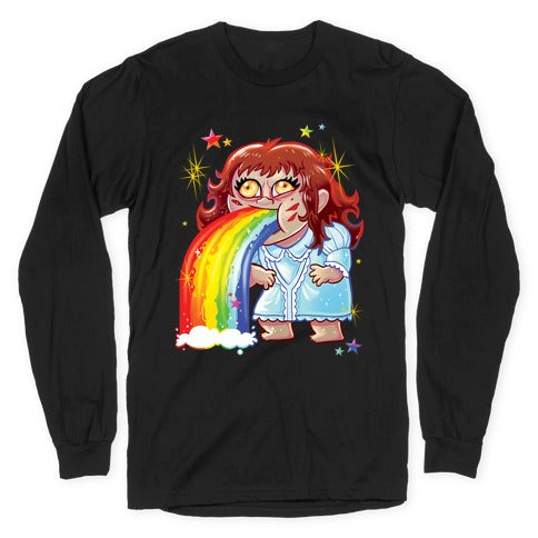 90's Rainbow Barfing Exorcist Longsleeve Tee