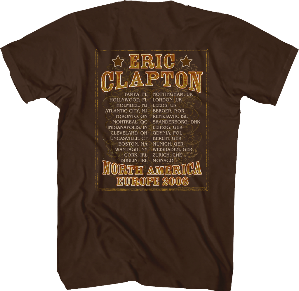 2008 Tour Eric Clapton T-Shirts, Hoodie, Sweatshirt