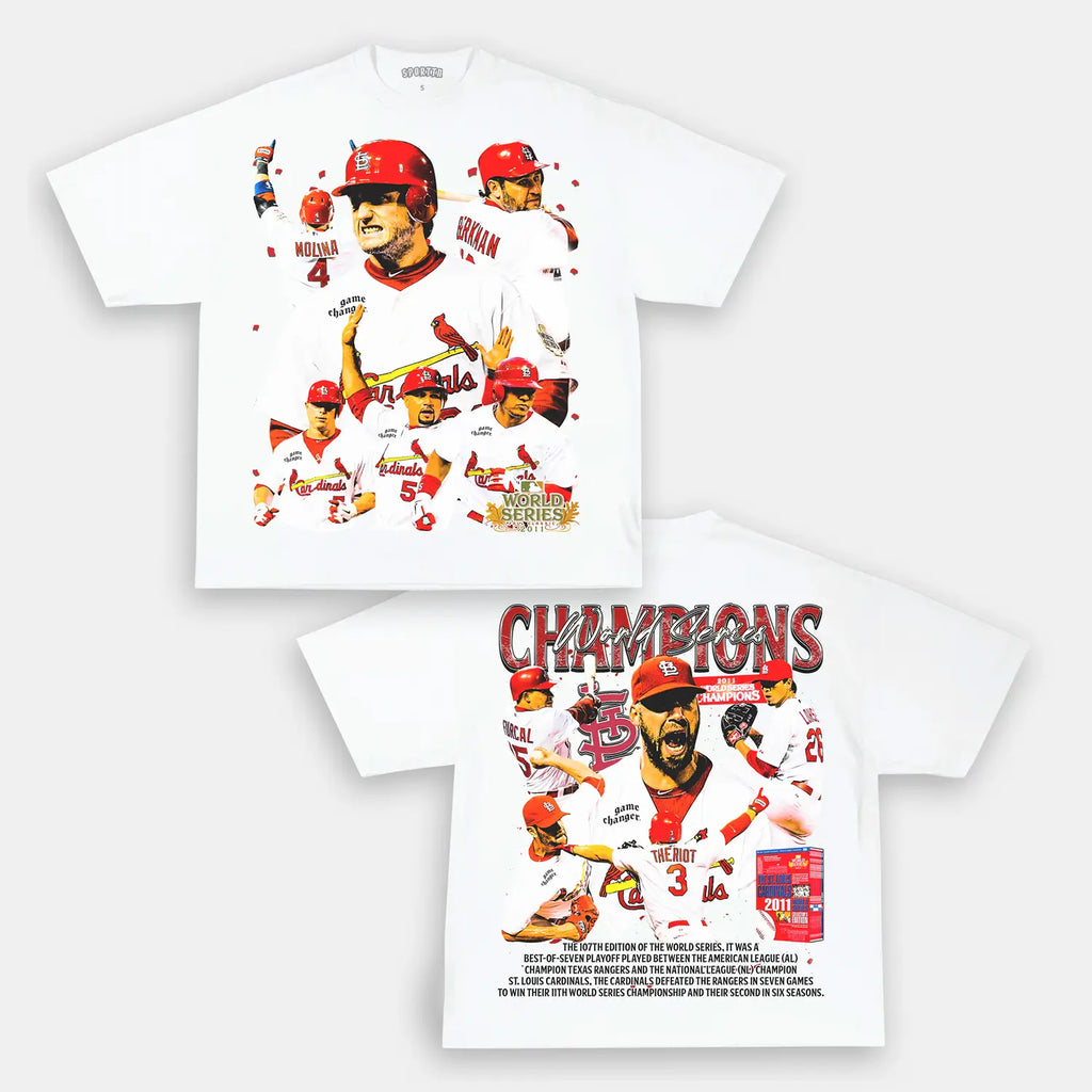 2011 WORLD SERIES CHAMPS - CARDINALS TEE - [DS] Hoodie, Sweatshirt | CiraTrend.com (Image 3)