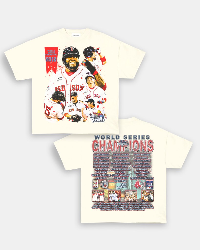 2013 WORLD SERIES CHAMPS - RED SOX TEE - [DS]