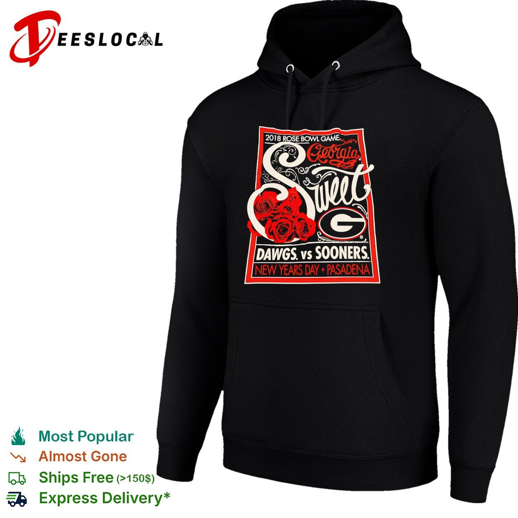 2018 Rose Bowl Game Georgia Dawgs vs Oklahoma Sooners Pasadena shirt