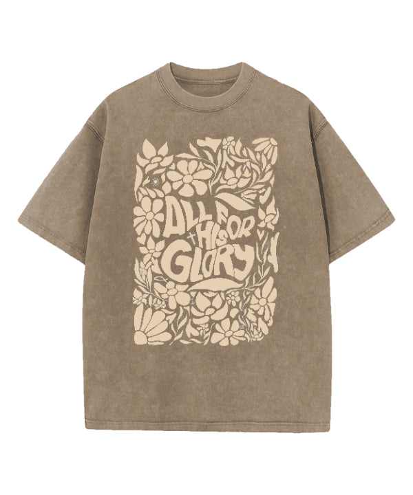 All For His Glory Washed Christian T-shirt Hoodie, Sweatshirt | CiraTrend.com (Image 5)