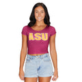 Arizona State ASU Maroon Babydoll Womens Tee Shirt Hoodie, Sweatshirt | CiraTrend.com (Image 1)