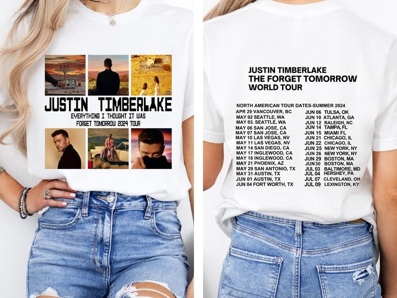 2024 Justin Timberlake Tour Shirt, Forget Tomorrow World Tour Hoodie Sweatshirt | CiraTrend.com