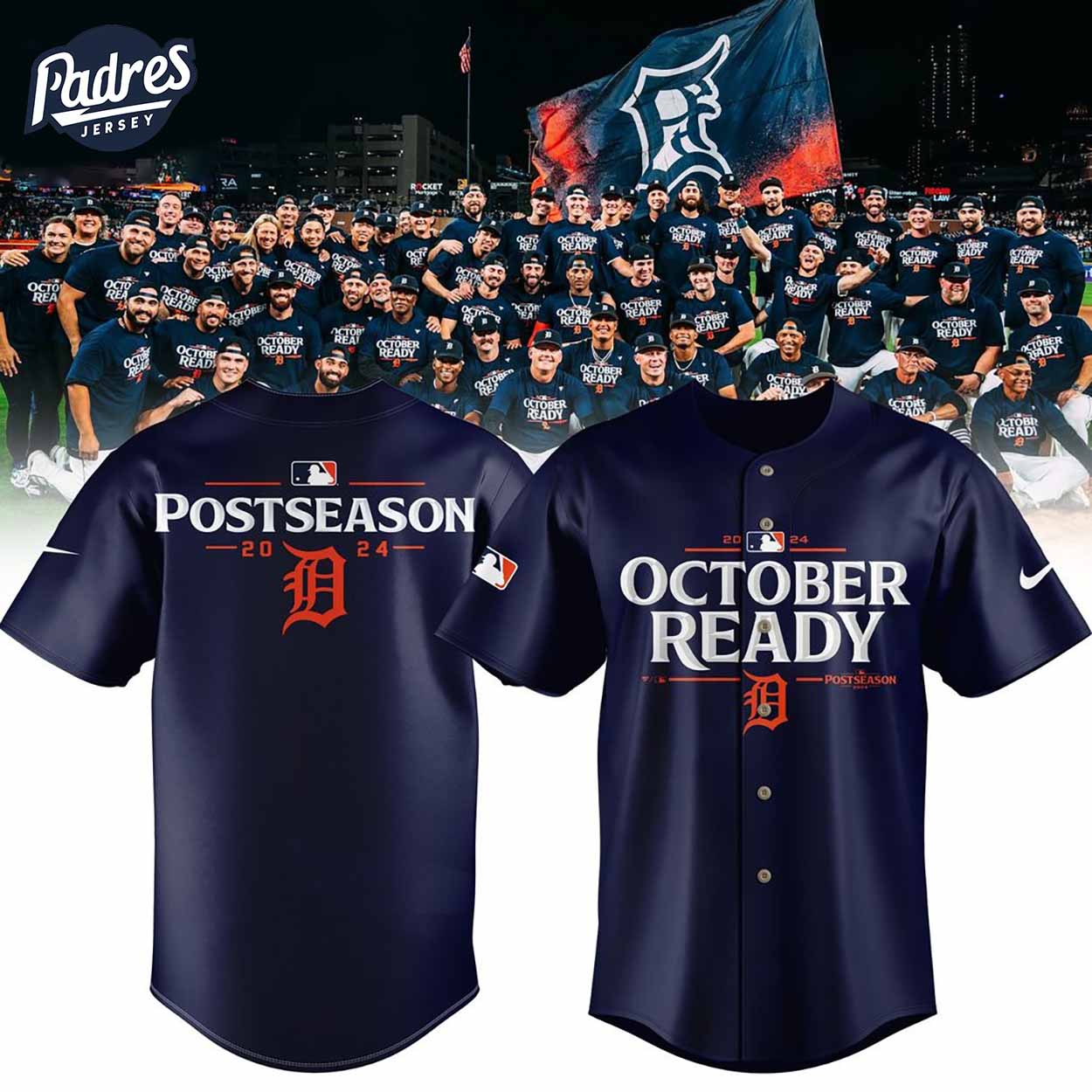 2024 October Ready Detroit Tigers Baseball Jersey Style - Padres Jersey Oasis: Elevate Your Baseball Style Game