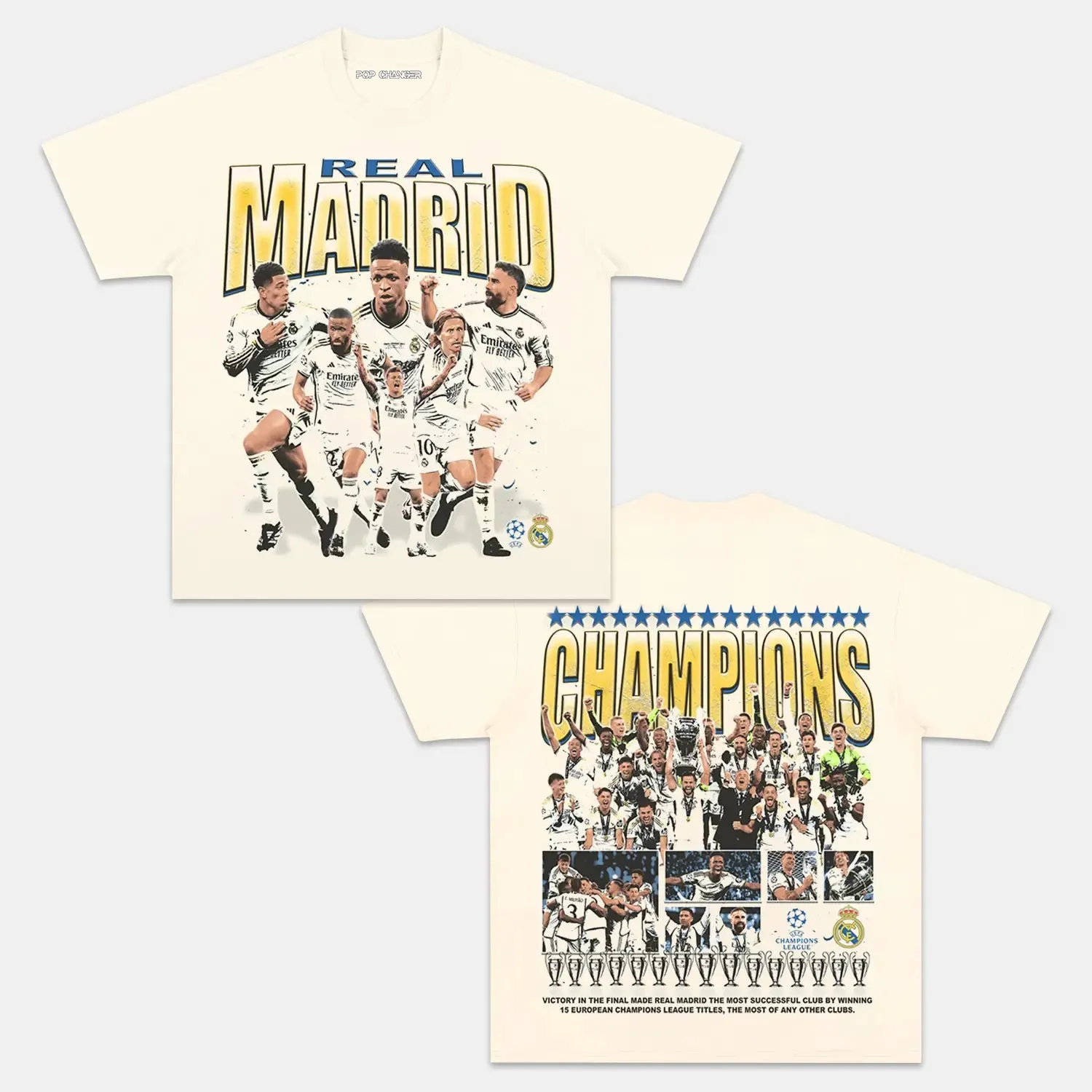 2024 UCL CHAMPS - REAL MADRID TEE Style001