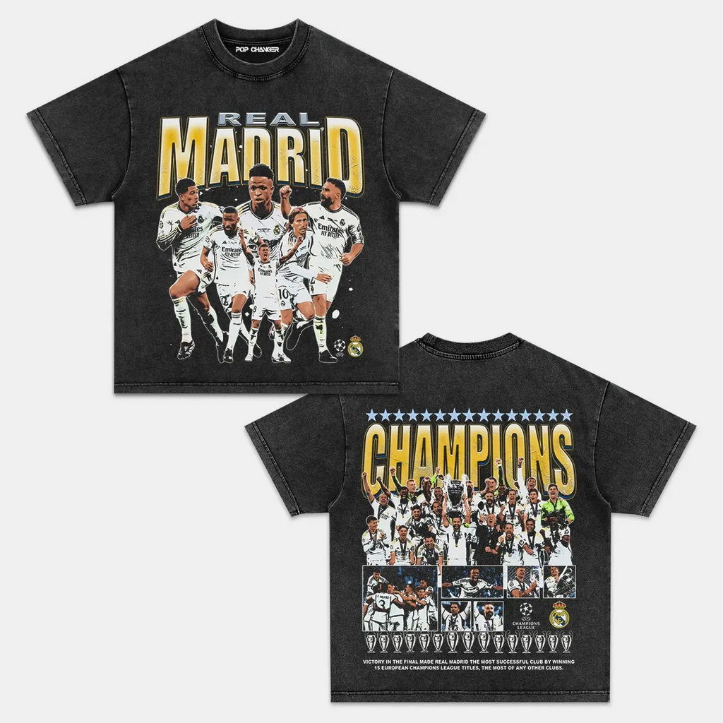 2024 UCL CHAMPS - REAL MADRID TEE Style001
