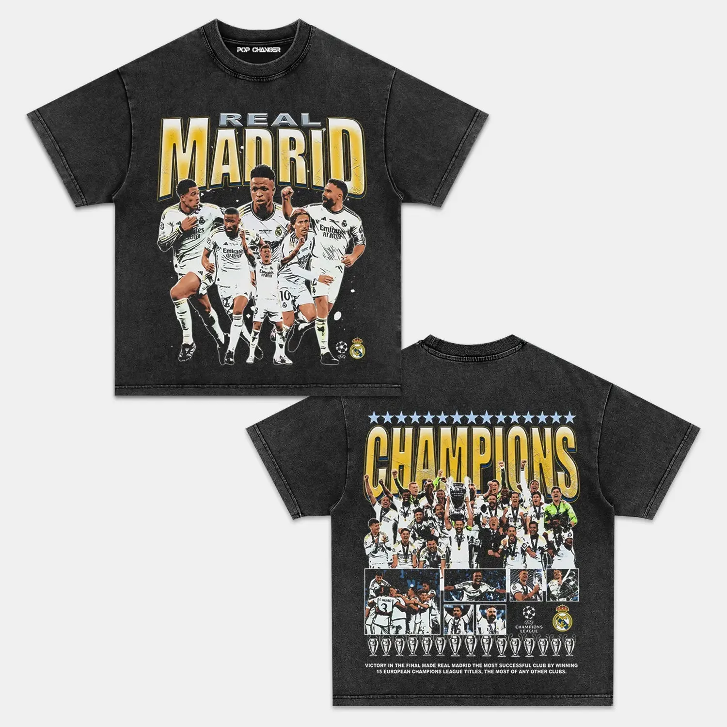 2024 UCL CHAMPS - REAL MADRID TEE Style001