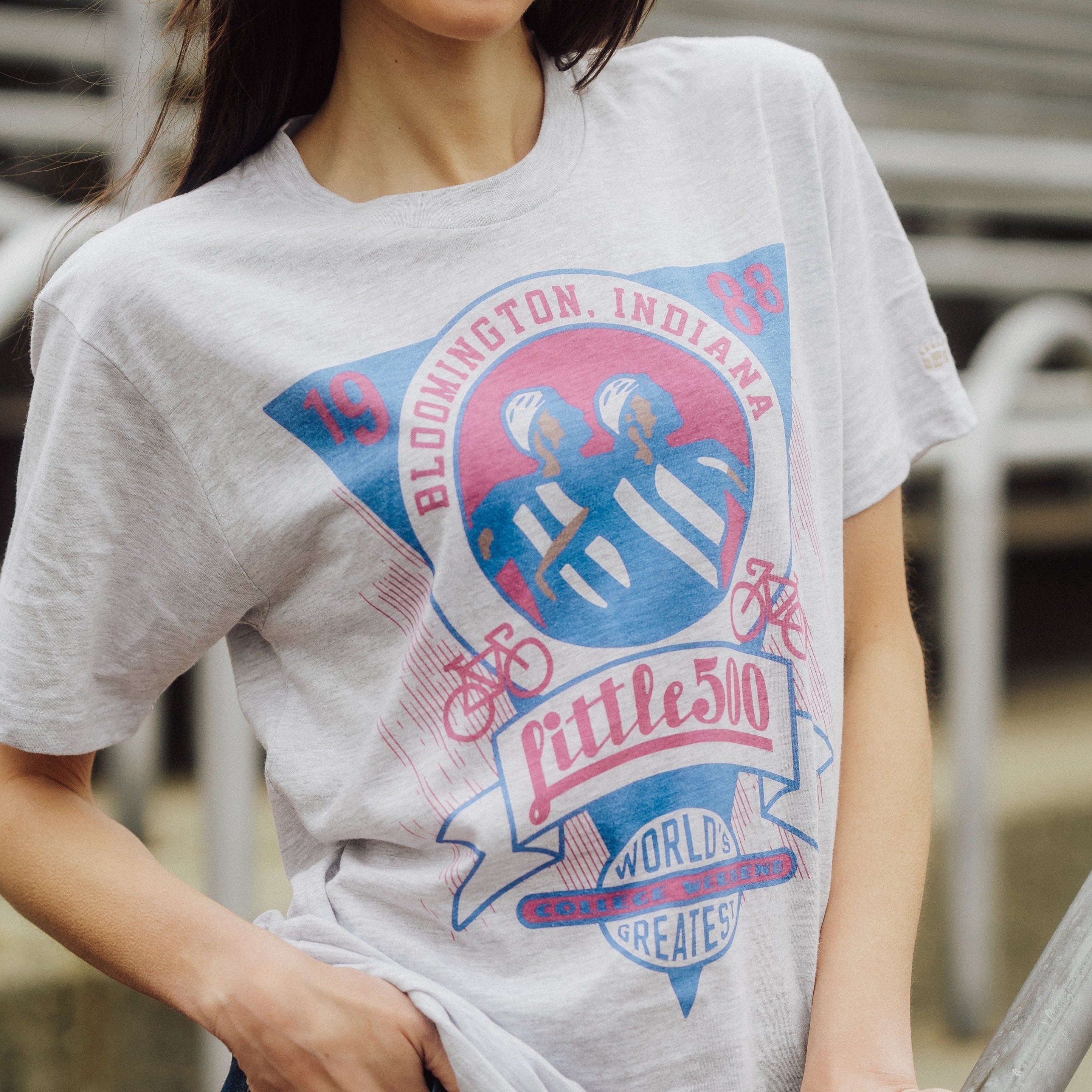 1988 IU Student Foundation Little 500 Tee Style001
