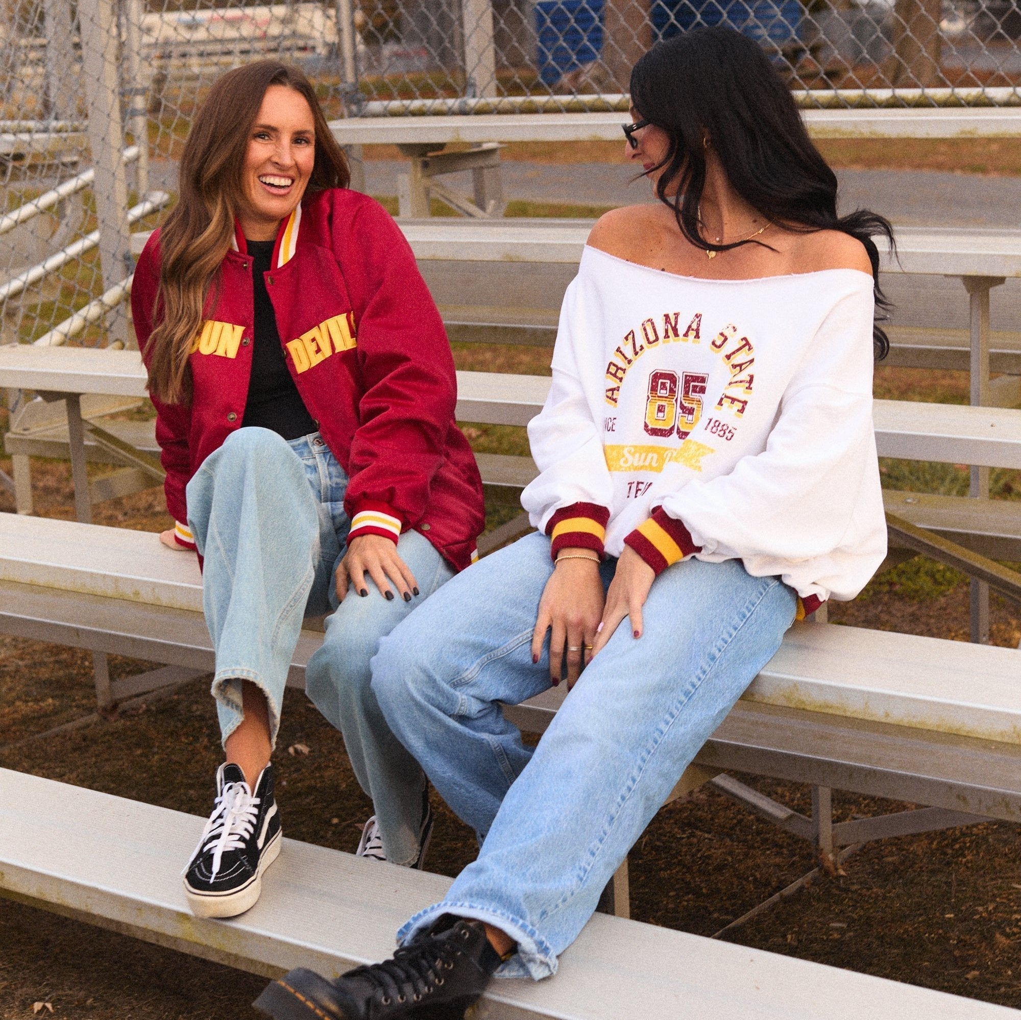 Arizona State ASU Vintage Off the Shoulder Sweatshirt T-Shirts, Hoodie | CiraTrend.com (Image 3)