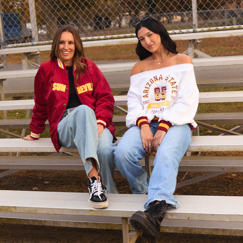 Arizona State ASU Vintage Off the Shoulder Sweatshirt T-Shirts, Hoodie | CiraTrend.com (Image 4)