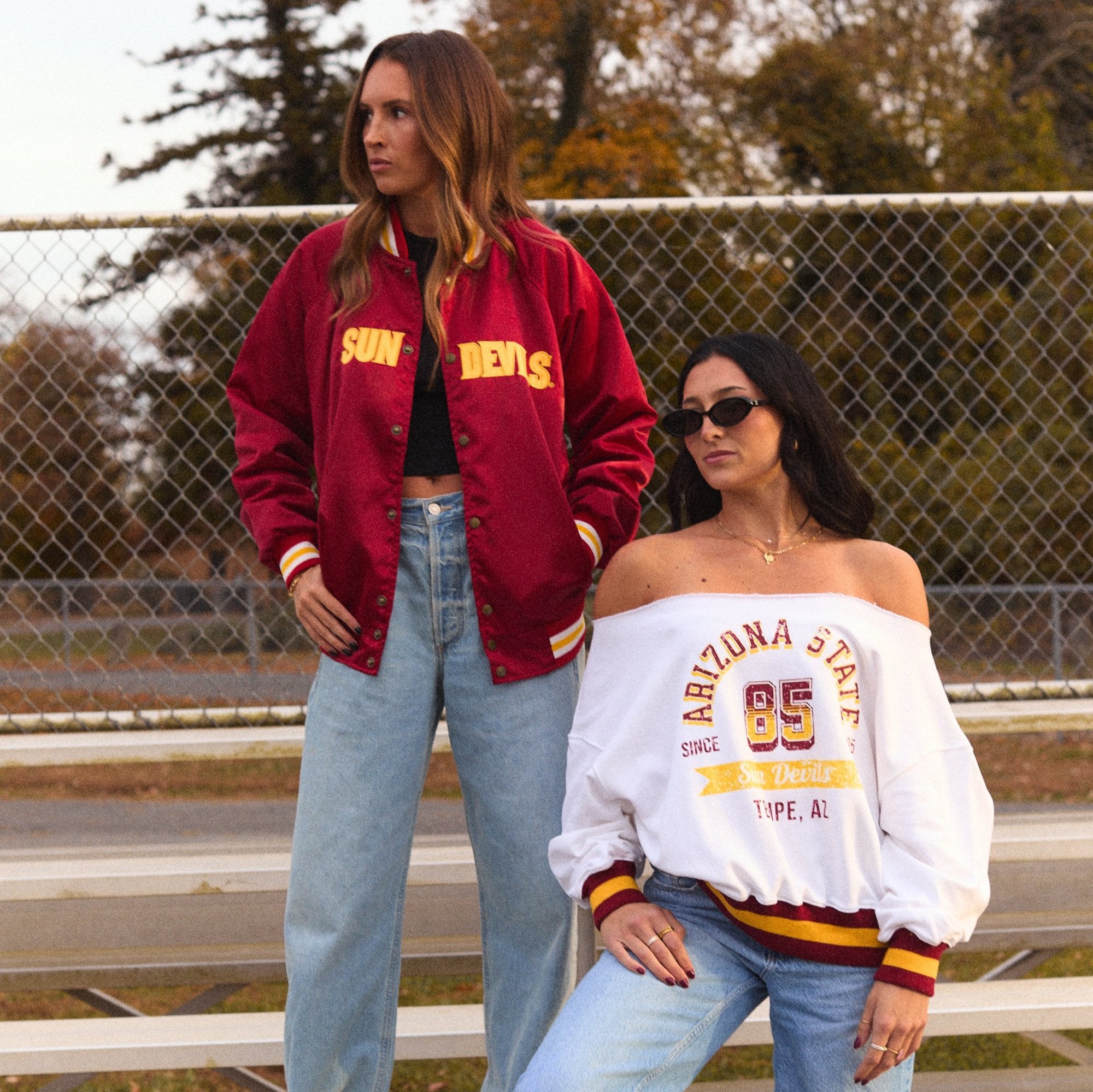 Arizona State ASU Vintage Off the Shoulder Sweatshirt T-Shirts, Hoodie | CiraTrend.com (Image 5)