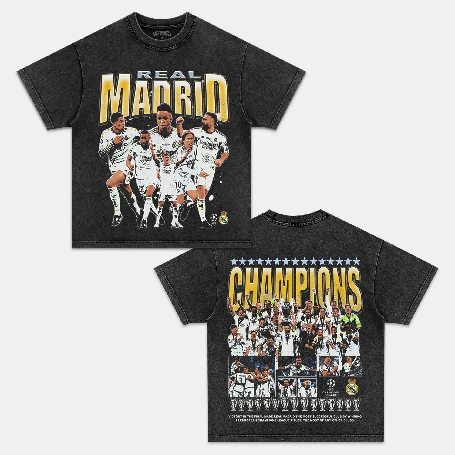 2024 UCL CHAMPS - REAL MADRID TEE