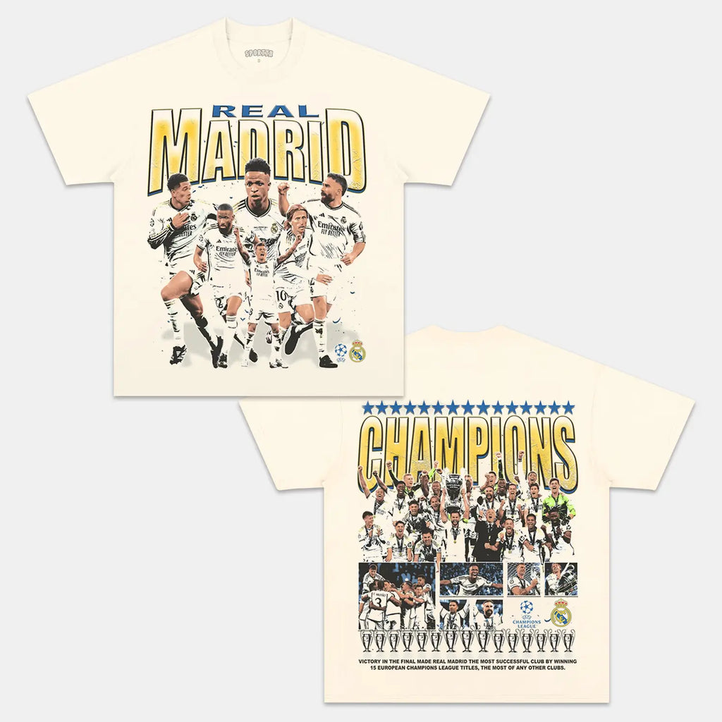 2024 UCL CHAMPS - REAL MADRID TEE