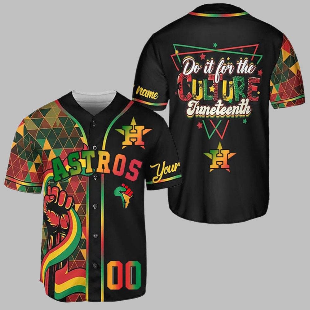 2025 Astros Juneteenth Day Baseball Jersey - Grishko.com