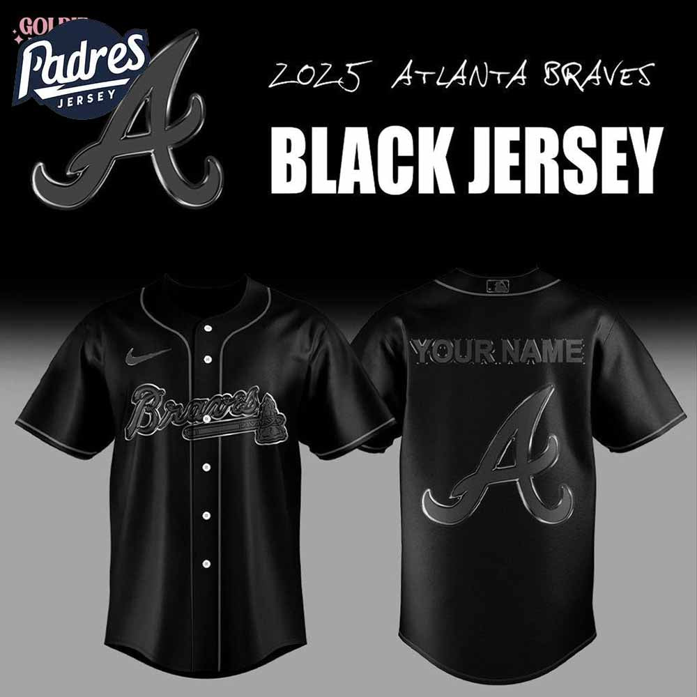 2025 Atlanta Braves Back In Black Baseball Jersey - Padres Jersey Oasis: Elevate Your Baseball Style Game