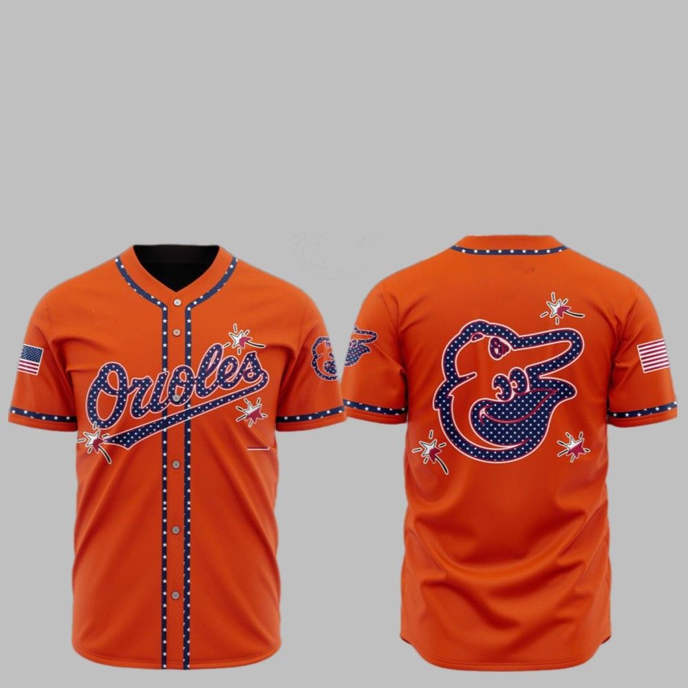 2025 Baltimore Orioles Happy Independence Day Baseball Jersey - Grishko.com