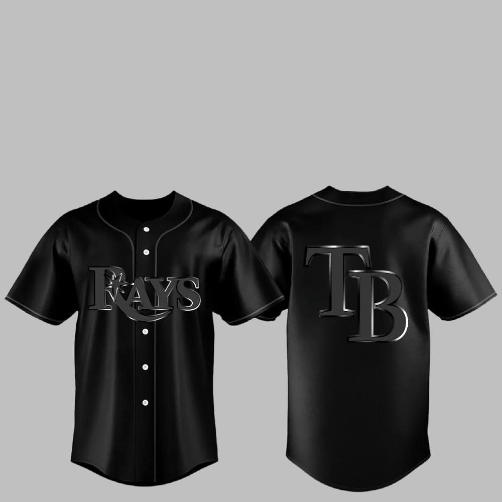 2025 Bay Rays Back In Black Jersey - Grishko.com