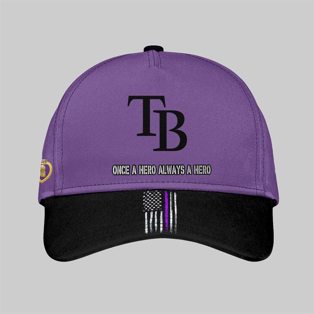 2025 Bay Rays National Purple Heart Day Jersey - Grishko.com