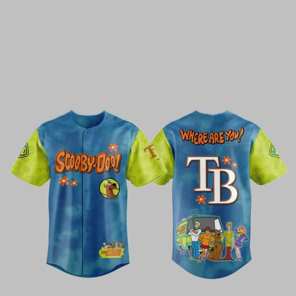 2025 Bay Rays Scooby-Doo Baseball Jersey - Grishko.com