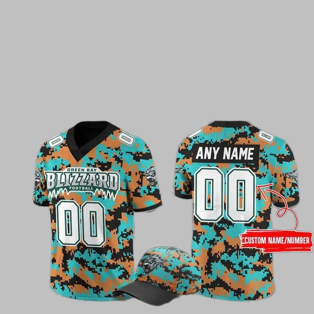 2025 Blizzard Military Night Football Jersey - Grishko.com