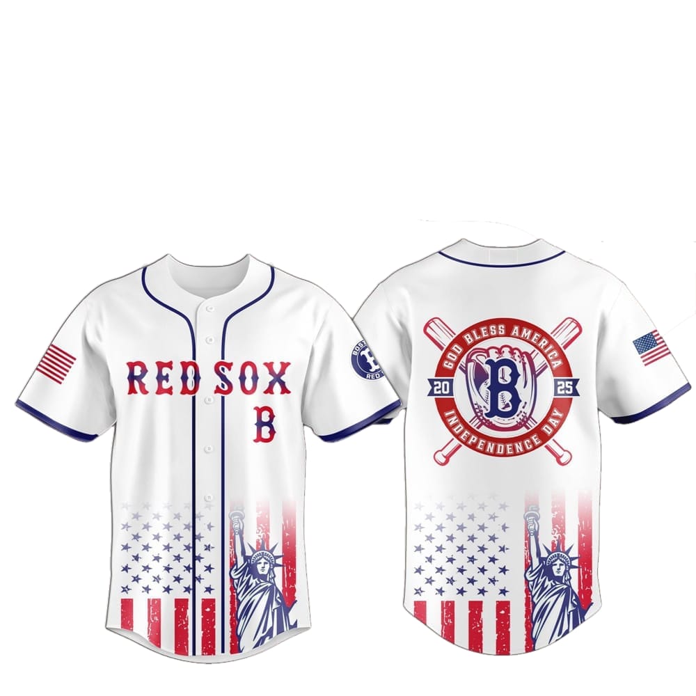 2025 Boston Red Sox 4th Of July Independence Day Jersey - Grishko.com