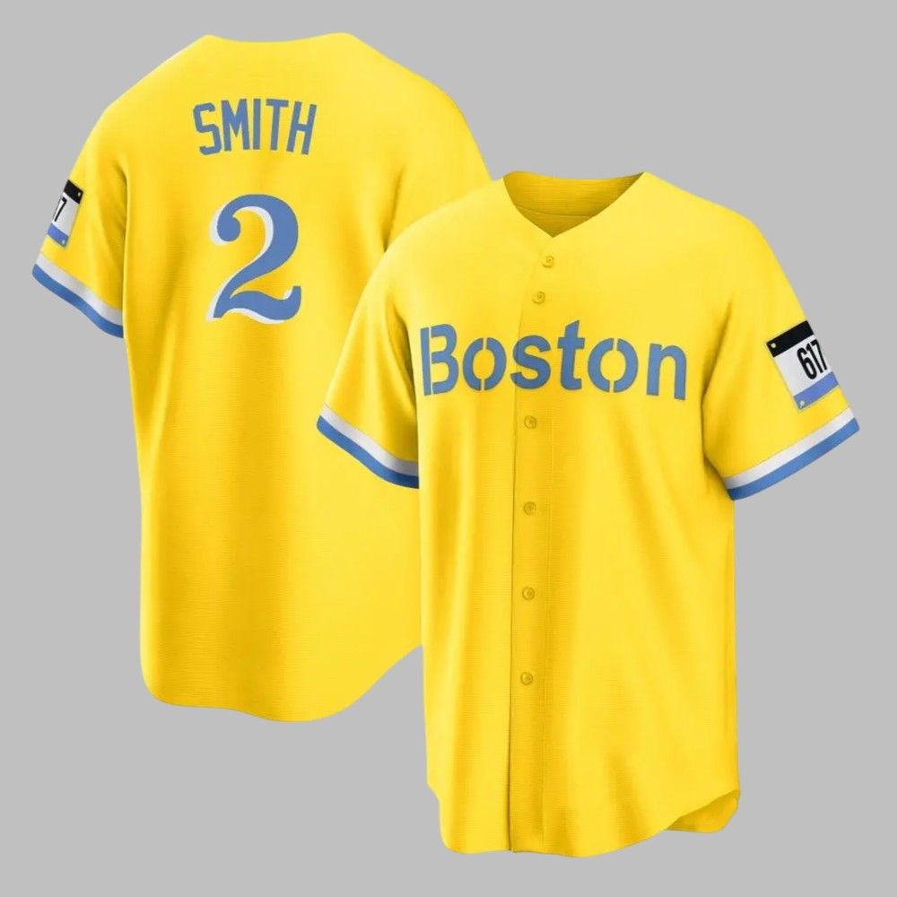 2025 Boston Red Sox Yellow City Connect Jersey - Grishko.com