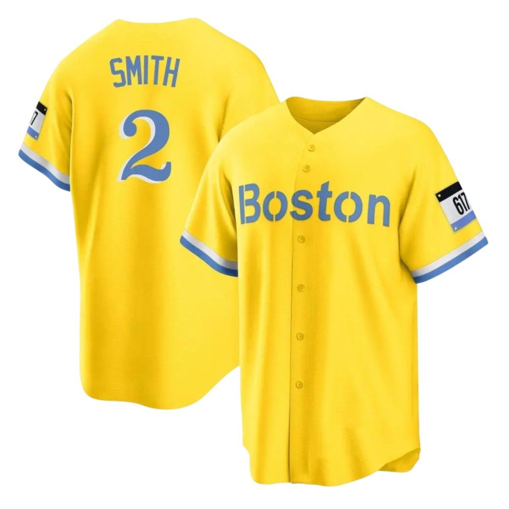 2025 Boston Red Sox Yellow City Connect Jersey - Grishko.com