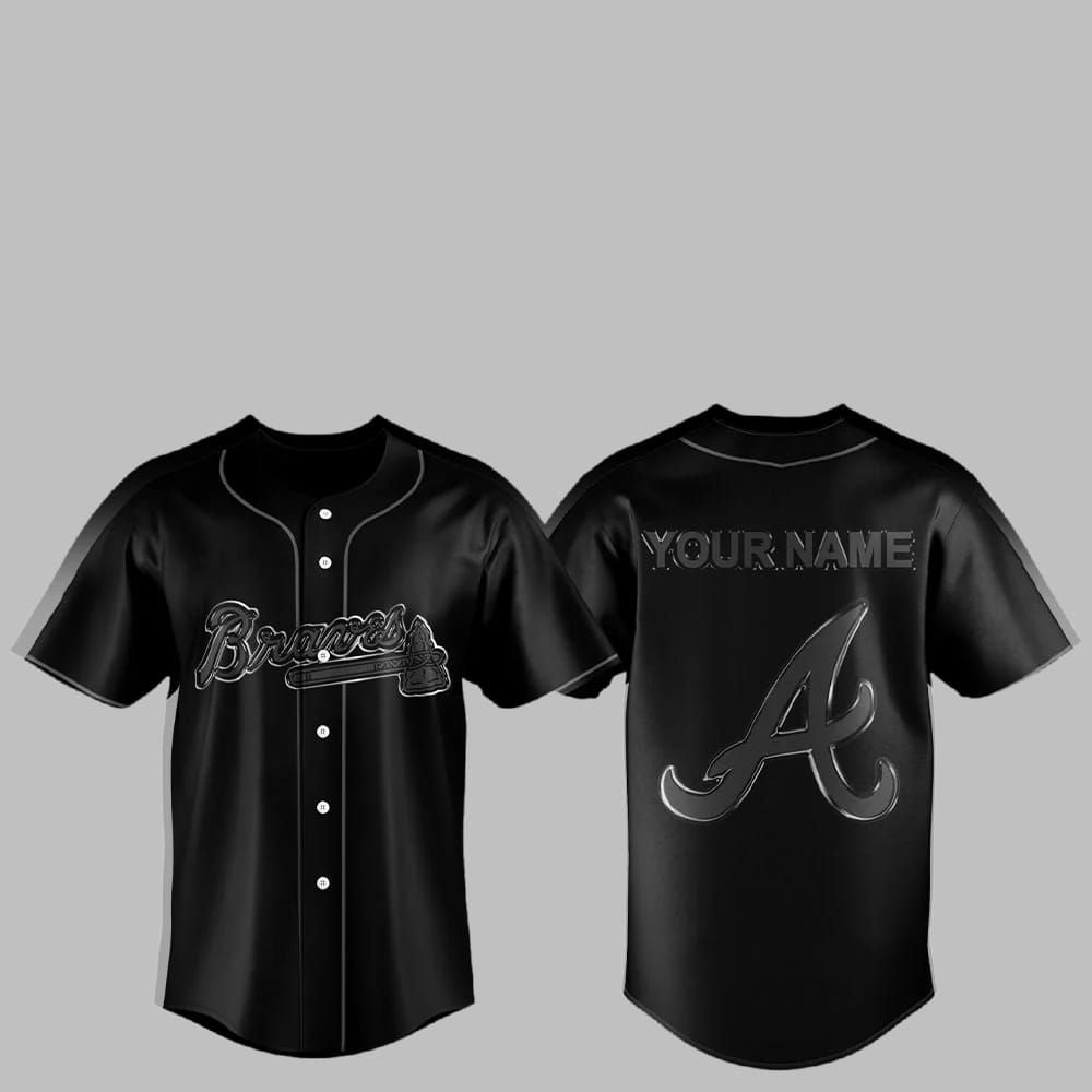 2025 Braves Back In Black Jersey - Grishko.com