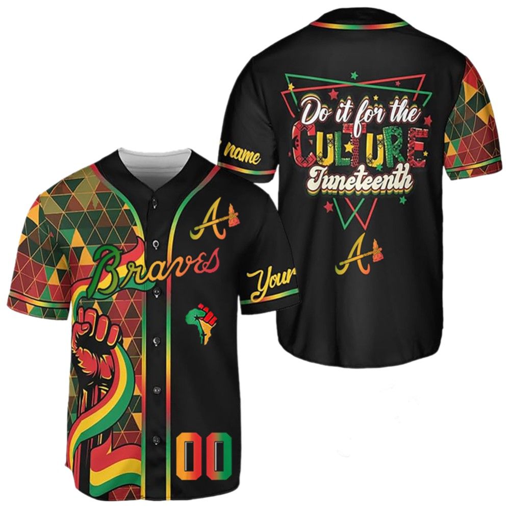 2025 Braves Juneteenth Day Jersey - Grishko.com