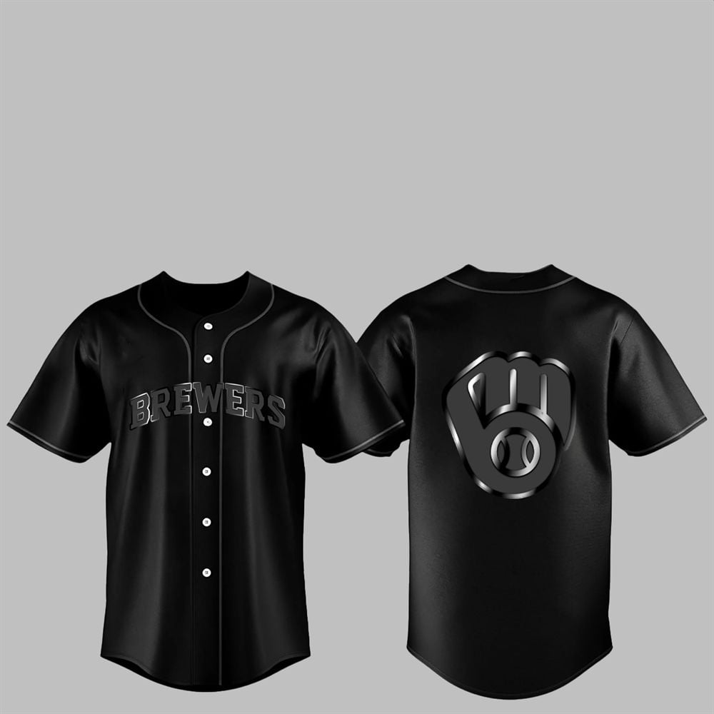 2025 Brewers Back In Black Jersey - Grishko.com