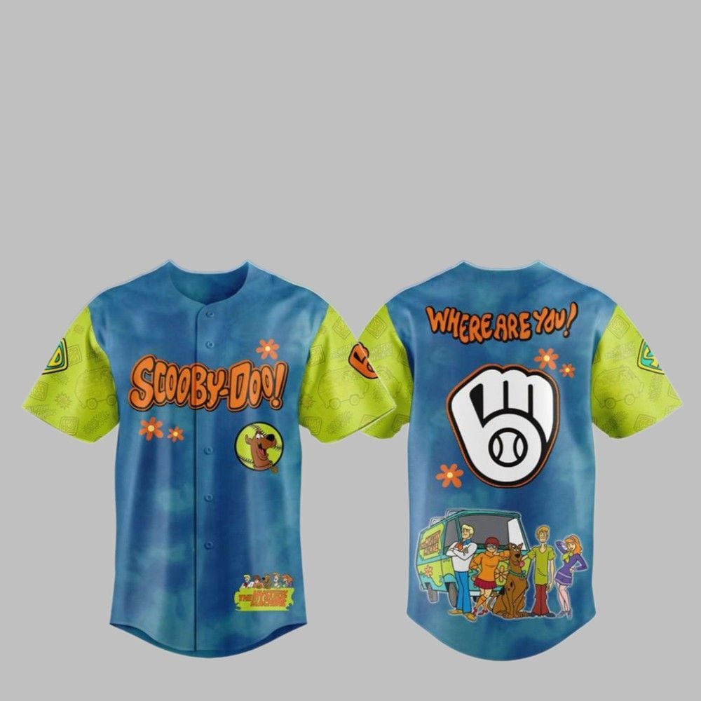2025 Brewers Scooby-Doo Baseball Jersey - Grishko.com