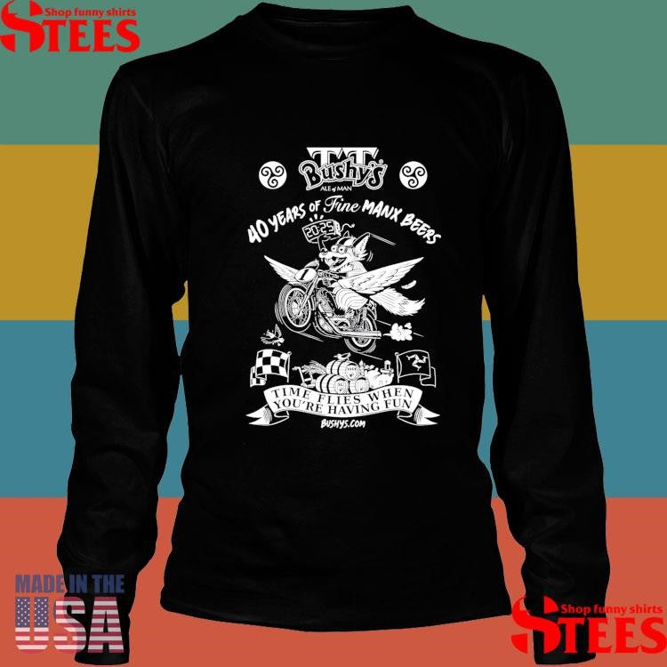 2025 Bushys 40 Years Of Fine Manx Beers T-shirt