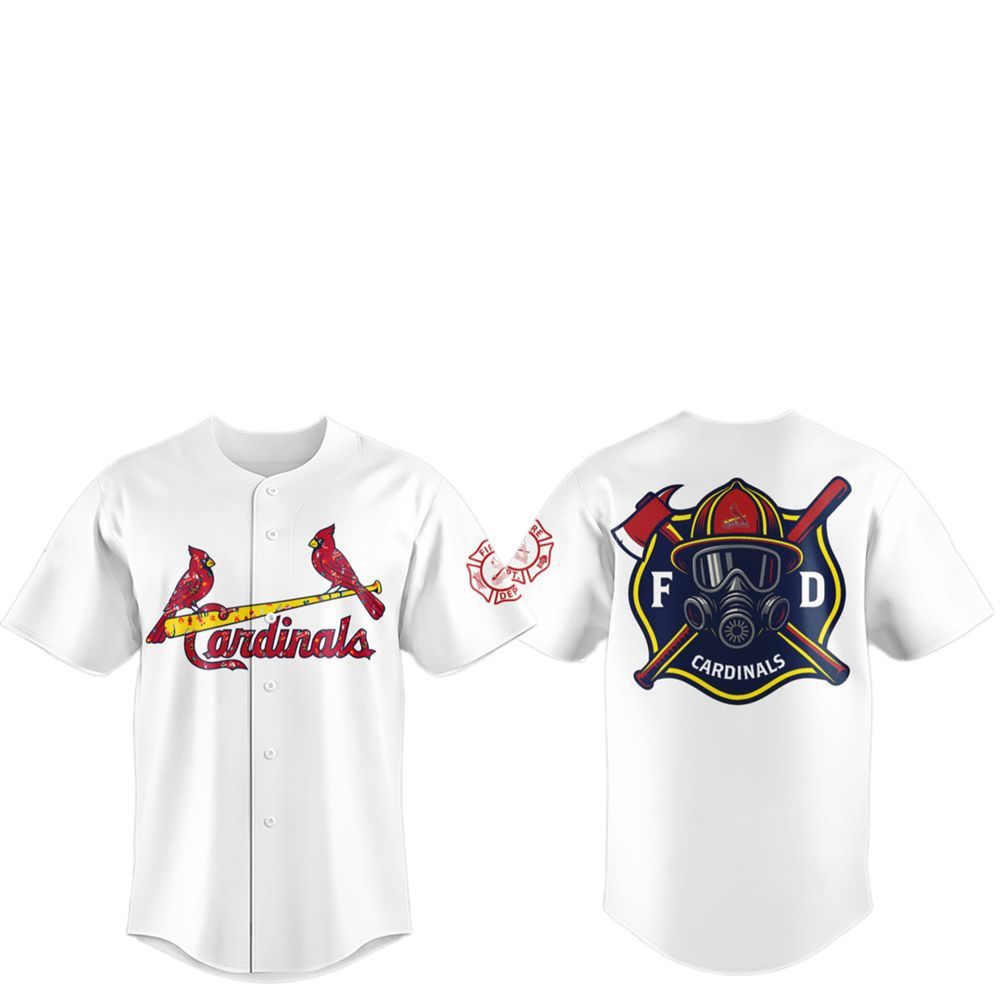2025 Louis Cardinals Firefighter Appreciation Night Jersey - Grishko.com