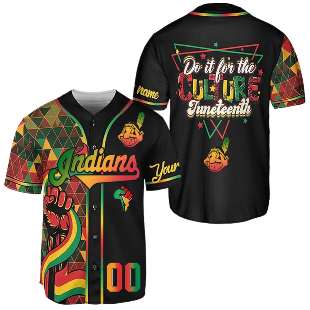 2025 Cleveland Indians Juneteenth Day Jersey - Grishko.com
