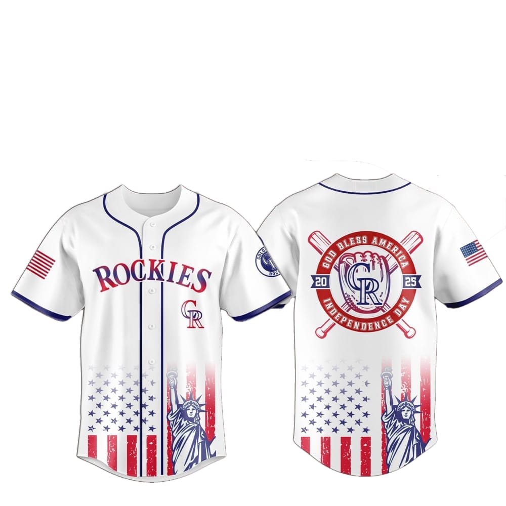 2025 Colorado Rockies 4th Of July Independence Day Jersey - Grishko.com